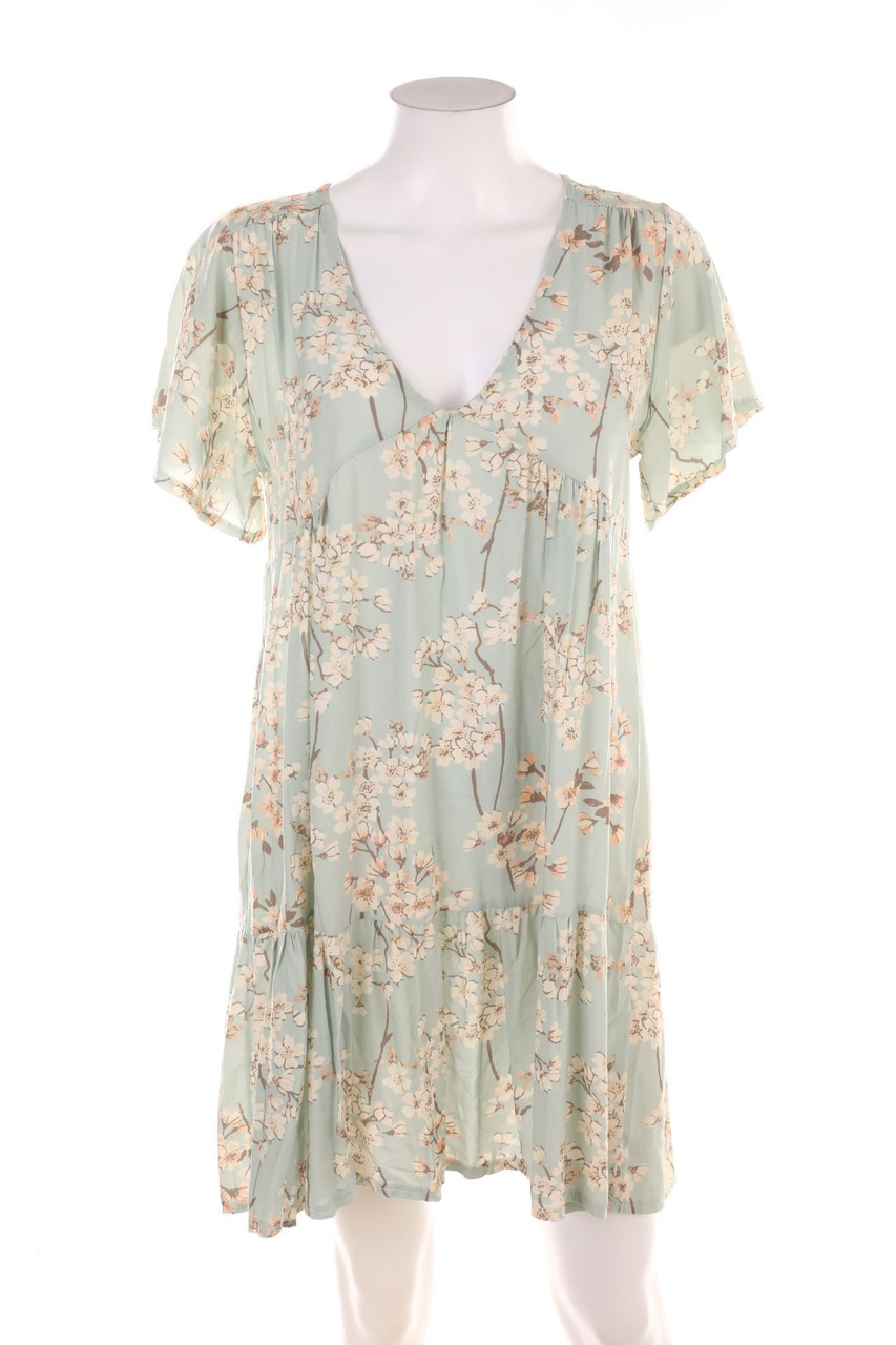 Ohne Label - Minikleid mit Blumen-Print - D 36