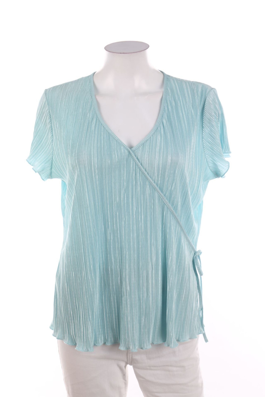 Berkertex - Plissee-Kurzarm-Shirt in Wickel-Optik - D 42