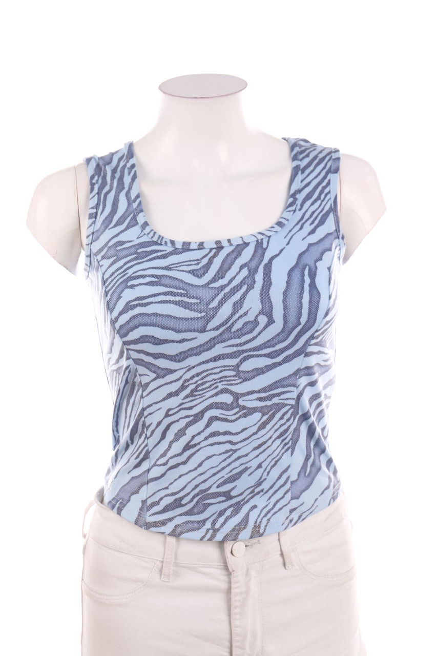 Fanty - Y2K-Crop-Top mit Animal-Print - D 32