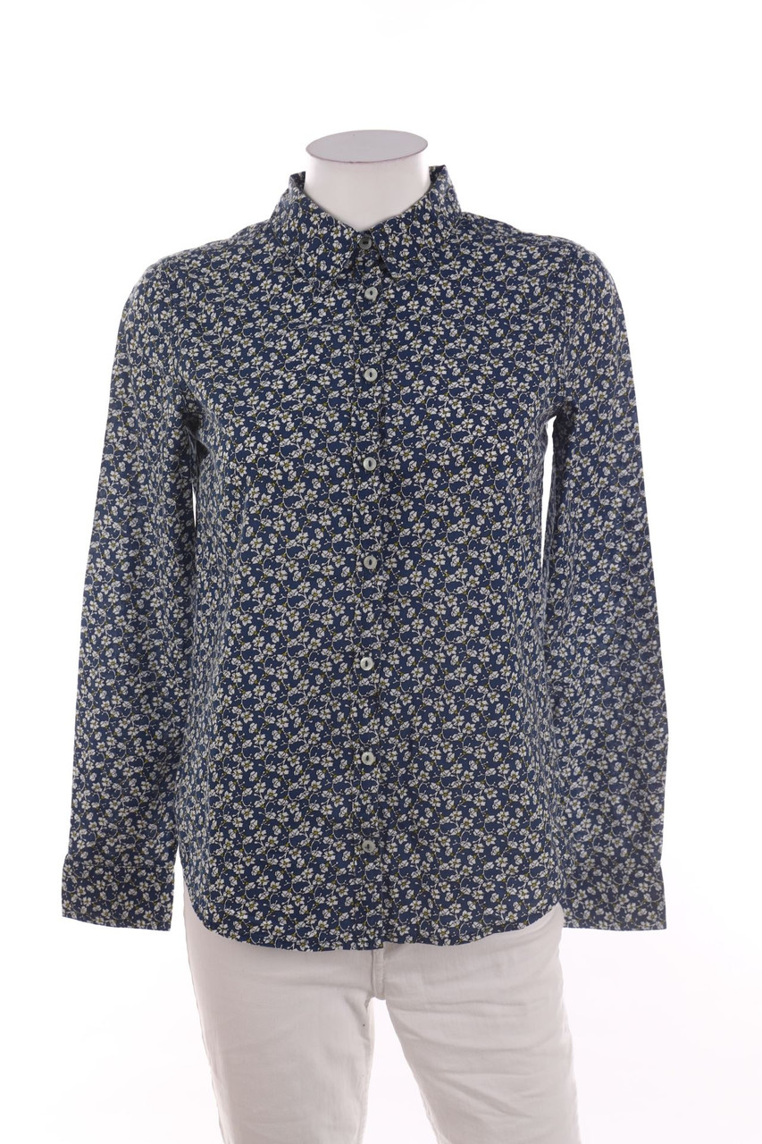 Ohne Label - Hemd-Bluse mit Blumen-Print - D 36