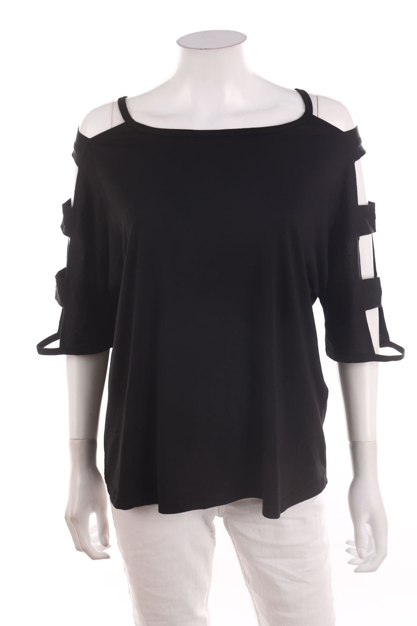 SHEIN - Batwing-Shirt mit Cut-outs - D 46