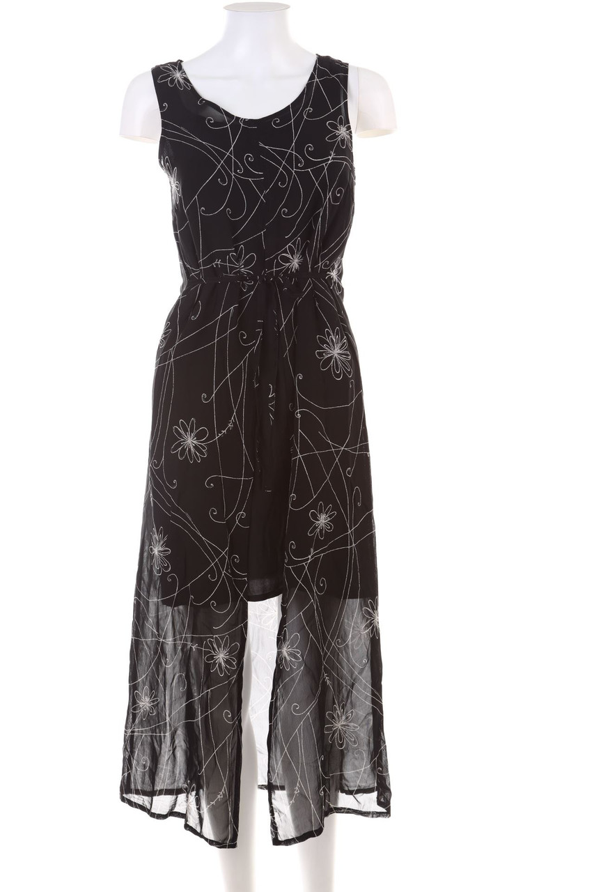 Ohne Label - Midikleid mit Blumen-Print - S