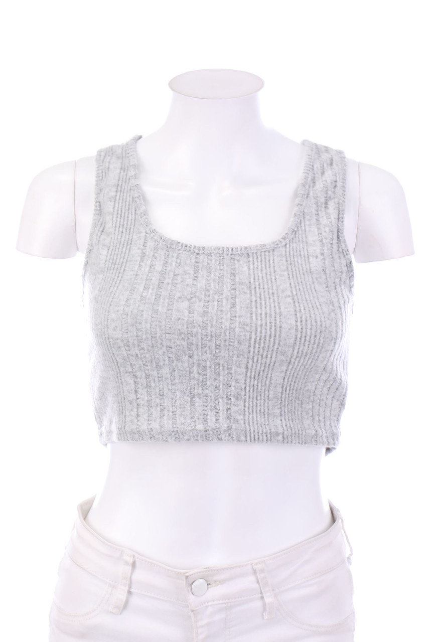 Ohne Label - Basic-Crop-Top - S