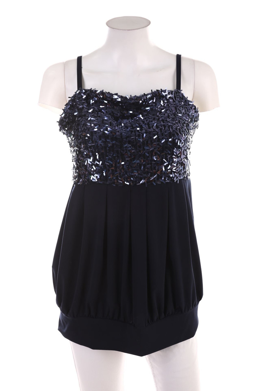 SECONDHAND - Party-Top mit Pailletten - 3XL