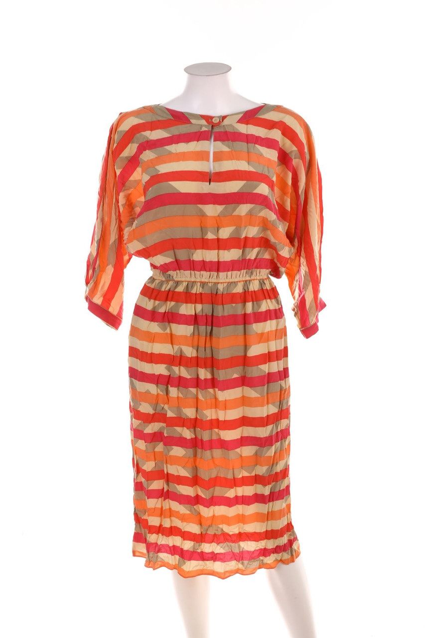 Ohne Label - Midikleid mit Streifen - L