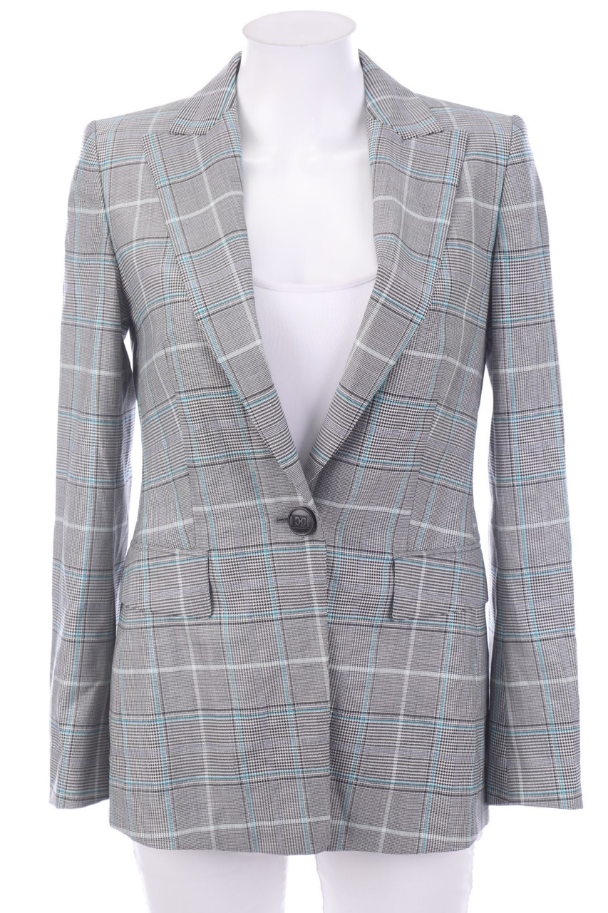 ESCADA - Karo-Business-Blazer aus Schurwoll-Mix - XS