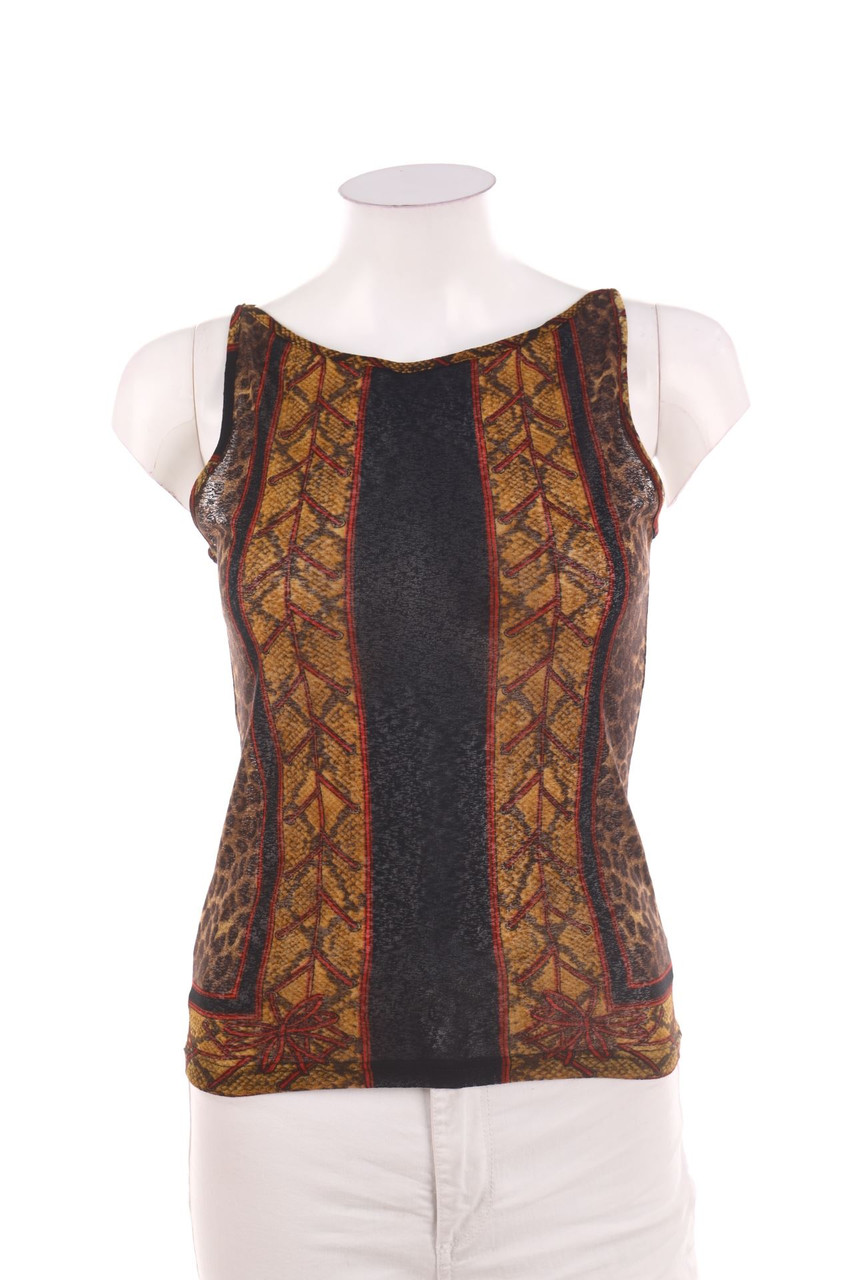 SECONDHAND - Top mit Animal-Print - D 36-38