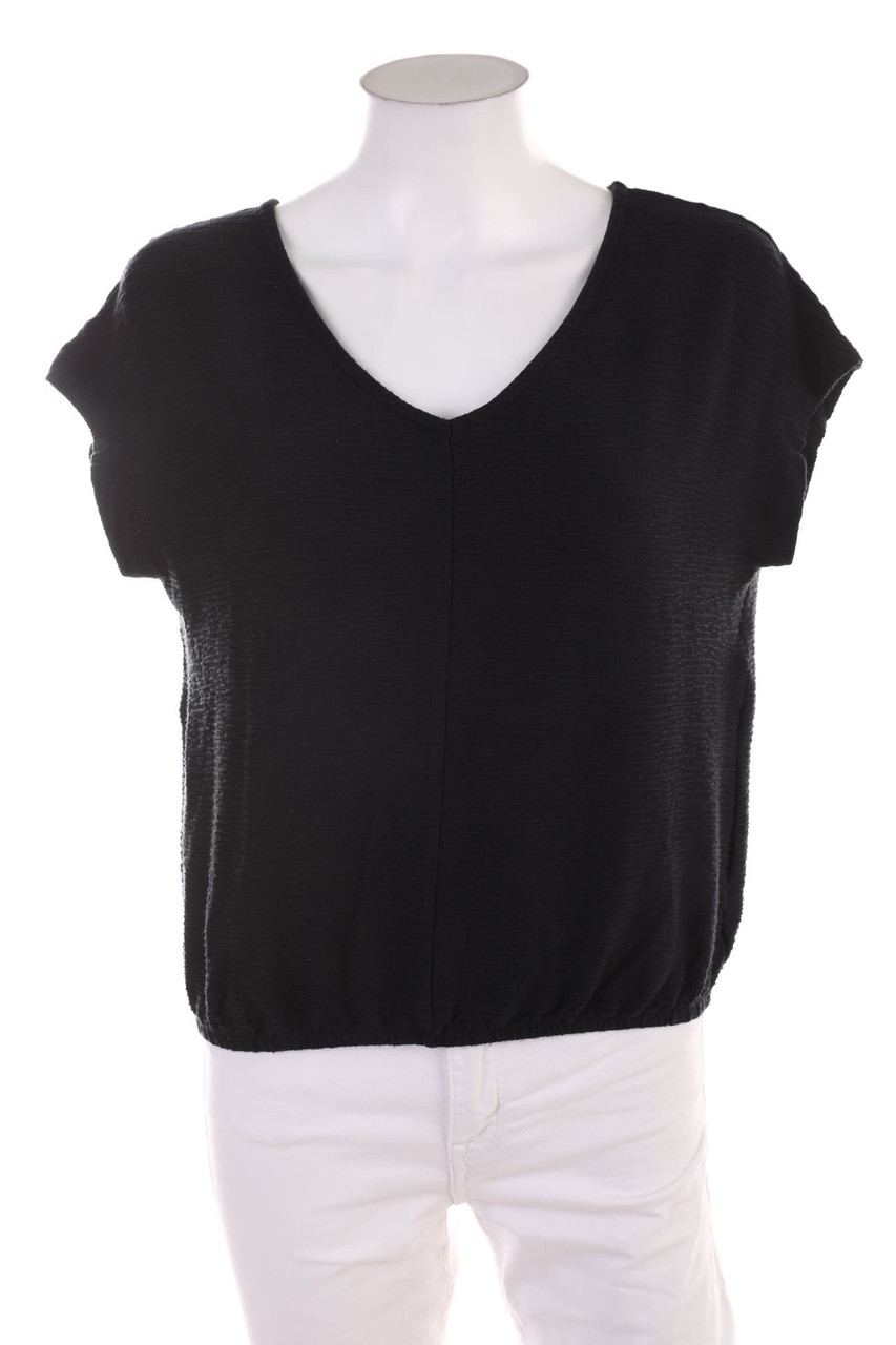 Ohne Label - Kurzarm-Shirt mit Gummizug - D 42