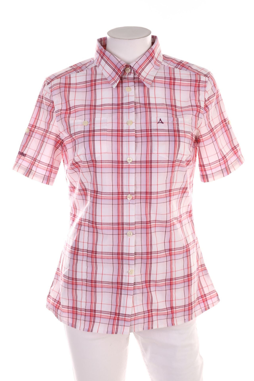 Schöffel - Hemd-Bluse mit kurzem Ärmel - M