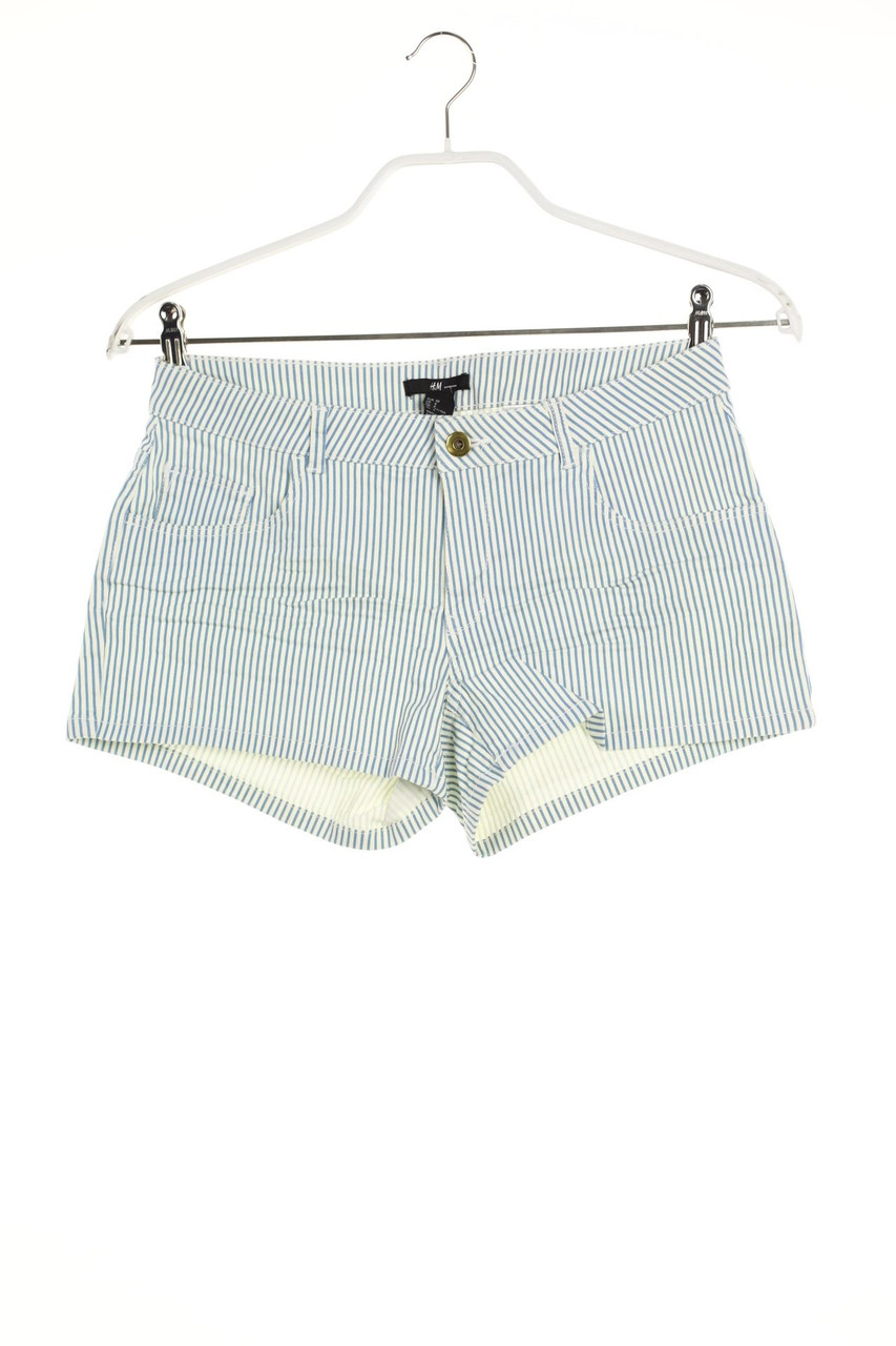 H&M - Jeans-Shorts mit Streifen - M