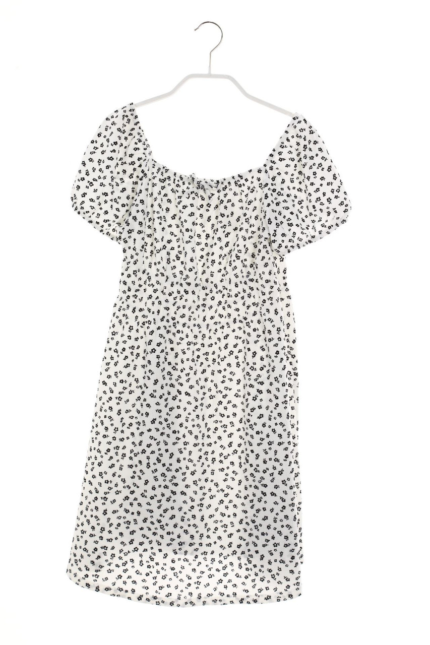 Ohne Label - Kleid mit Blumen-Print - 146