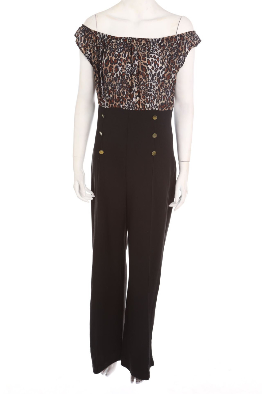 BODYFLIRT - Jumpsuit mit Leo-Print - L