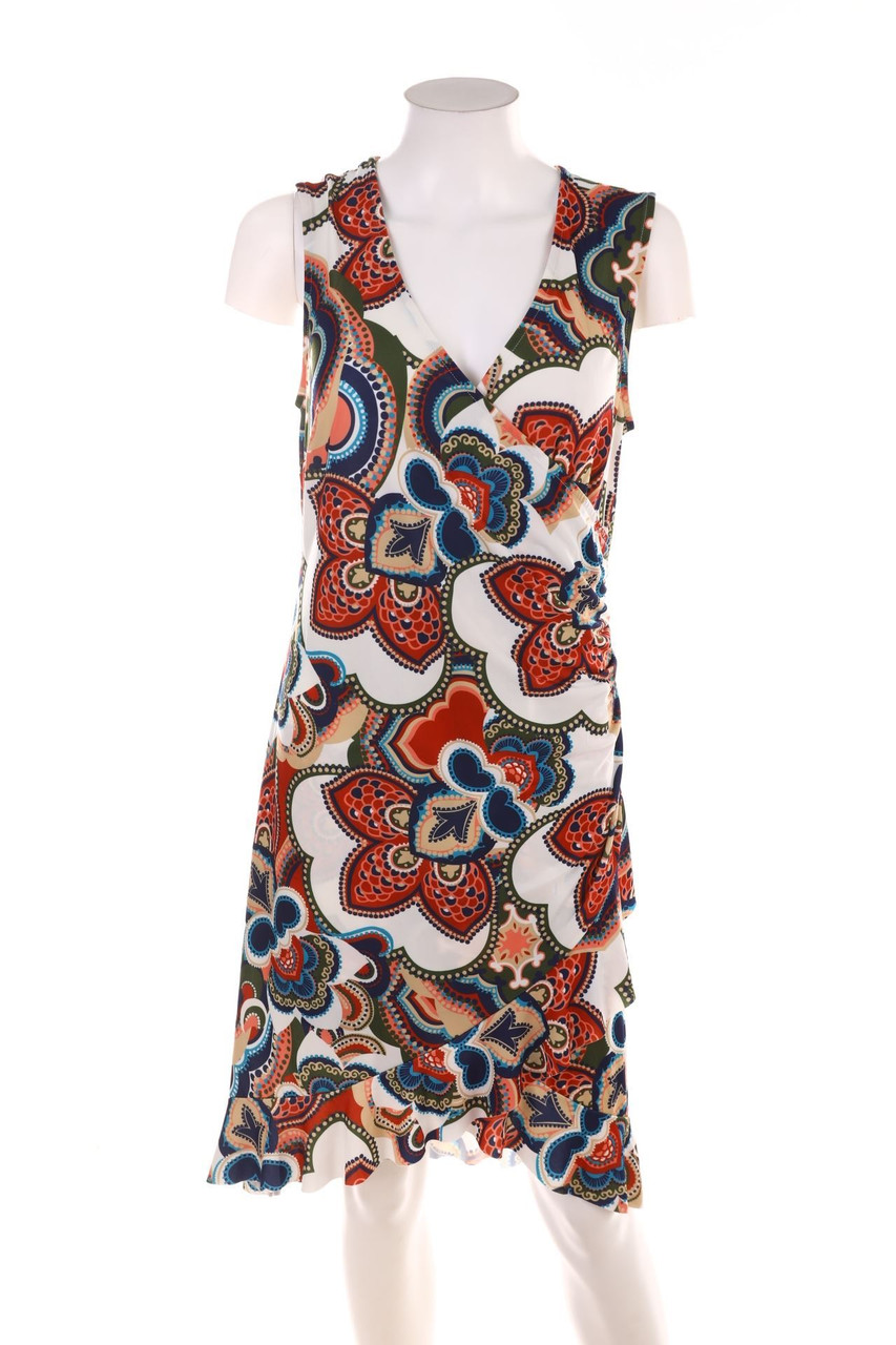 Ohne Label - Kleid mit Raffungen - D 38