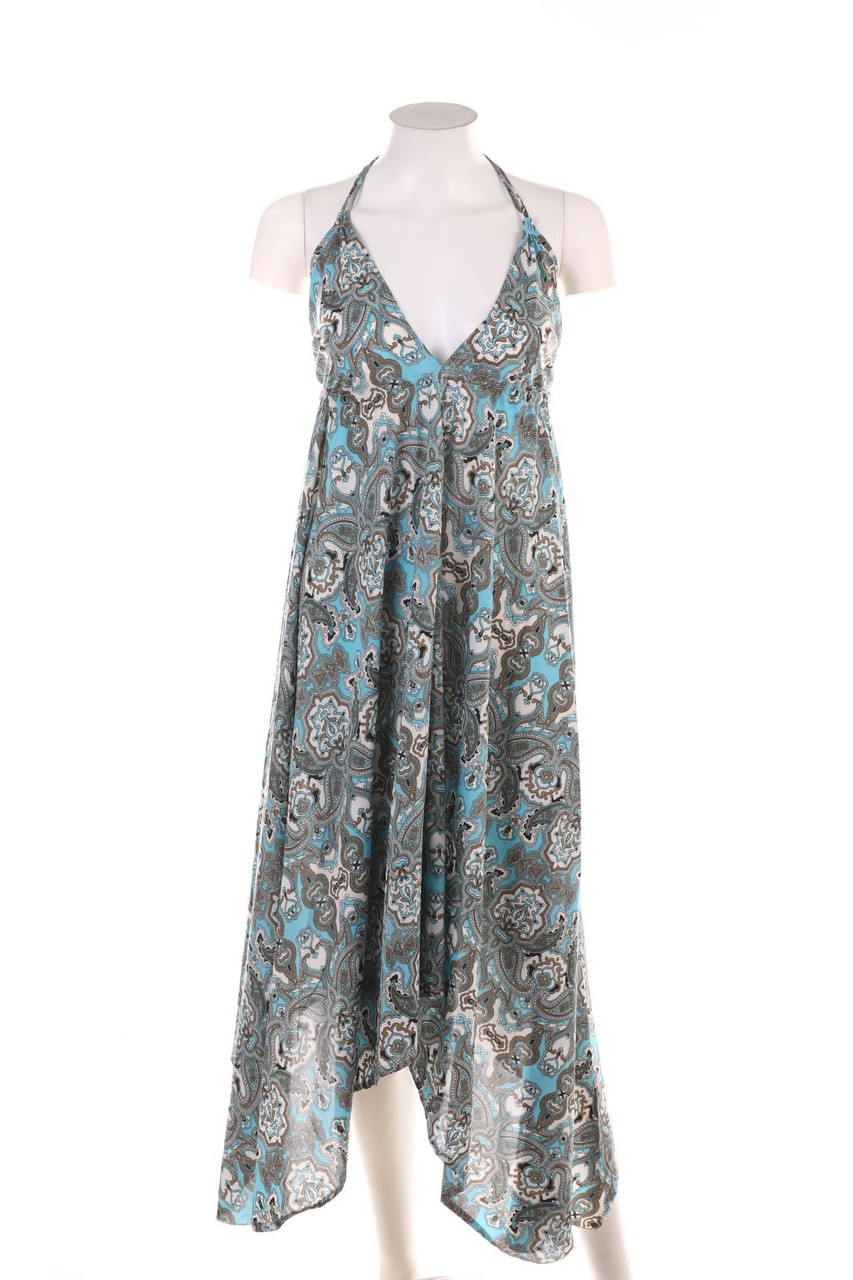 SECONDHAND - Neckholder-Strandkleid mit Muster - ONE SIZE