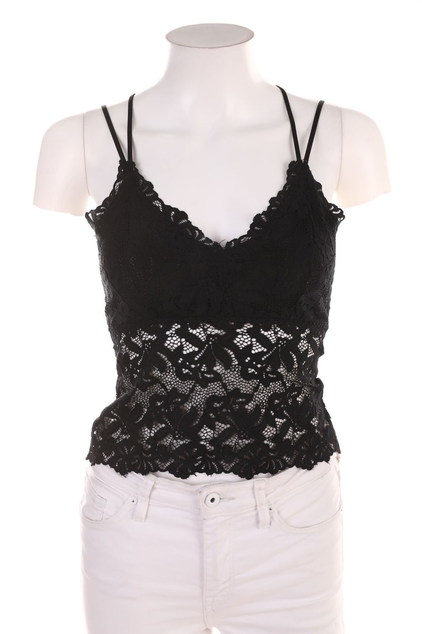 Ohne Label - Crop-Top aus Spitze - D 32