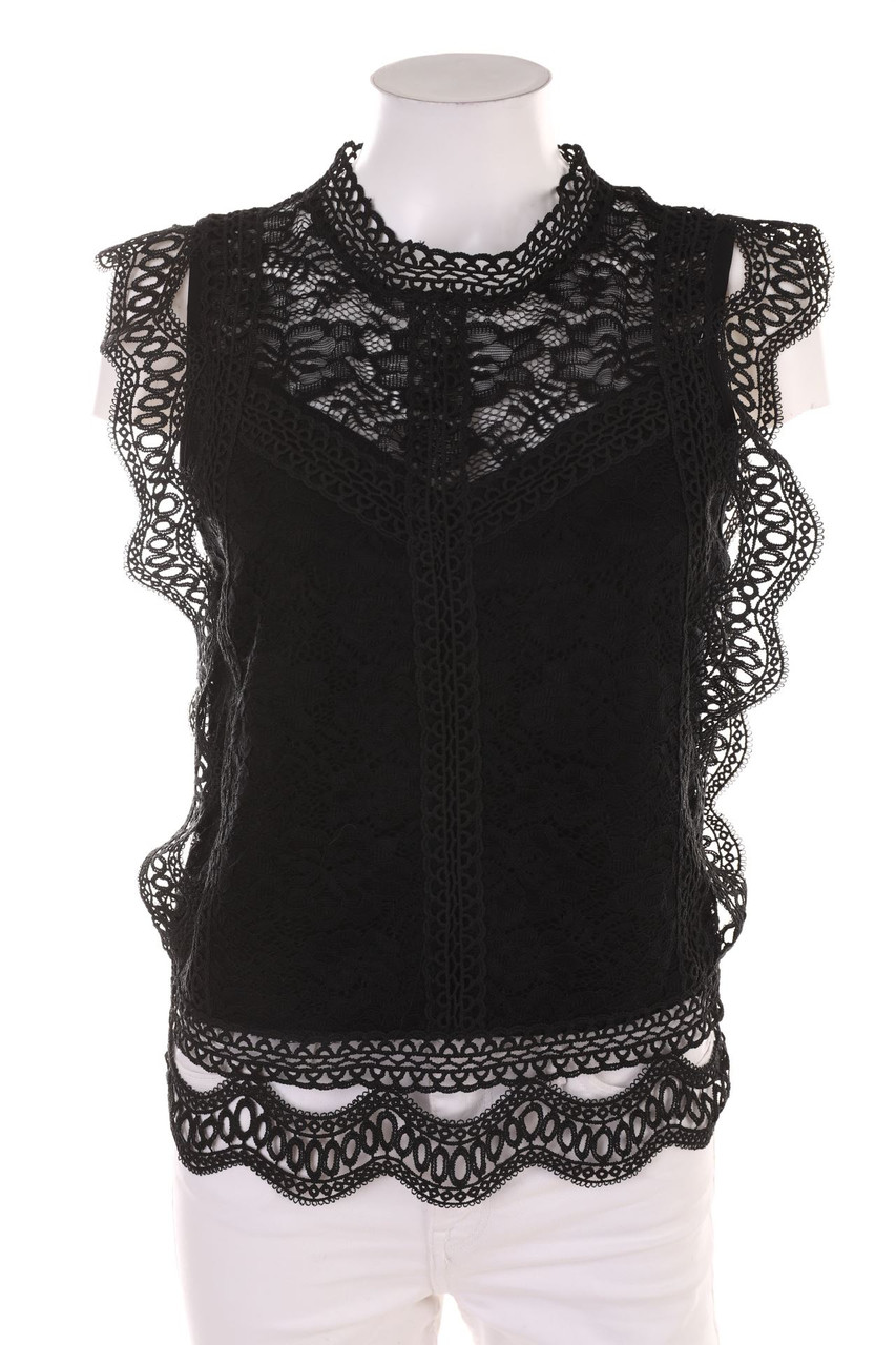 Hailys - Blusentop mit Spitze - M