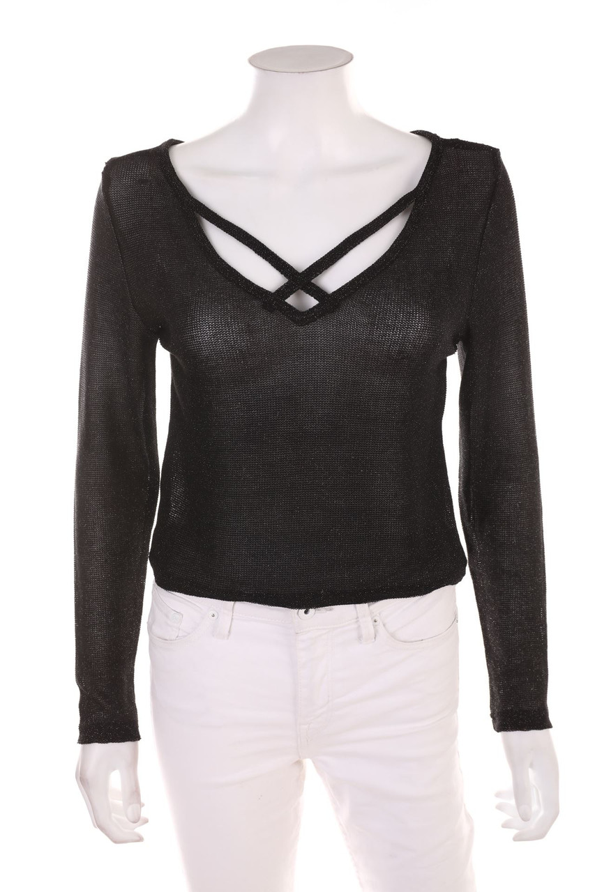 H&M - Glitzer-Longsleeve-Shirt - M