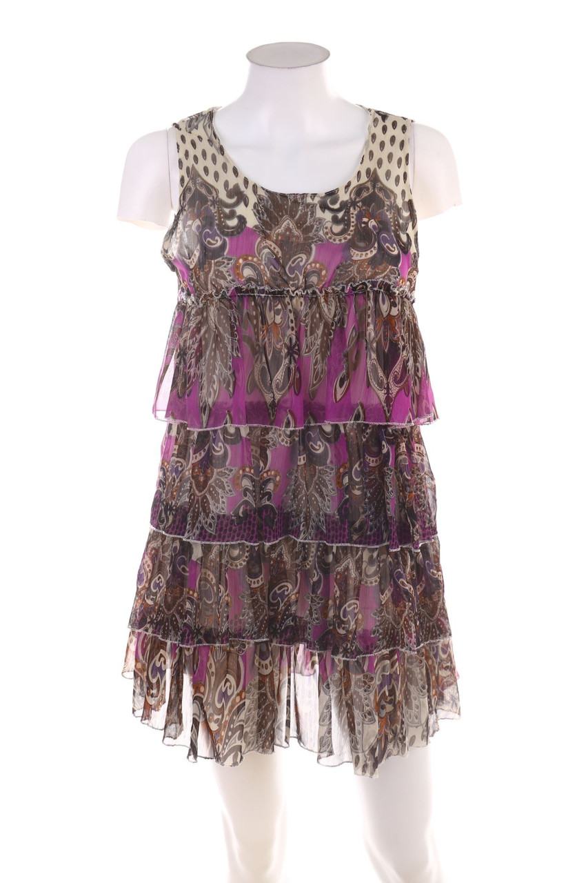 Ohne Label - Volants-Minikleid - D 38