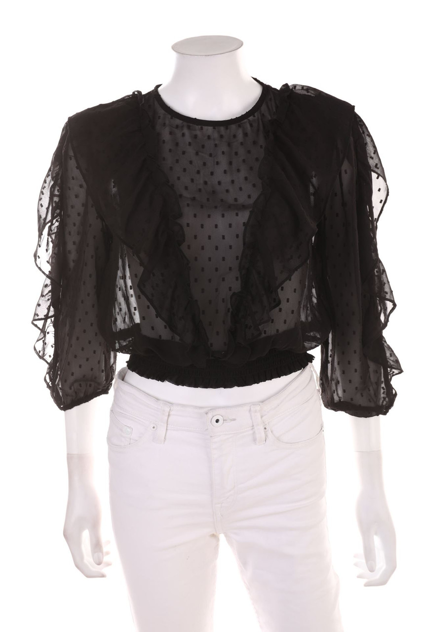 Bershka - Volant-Bluse - M