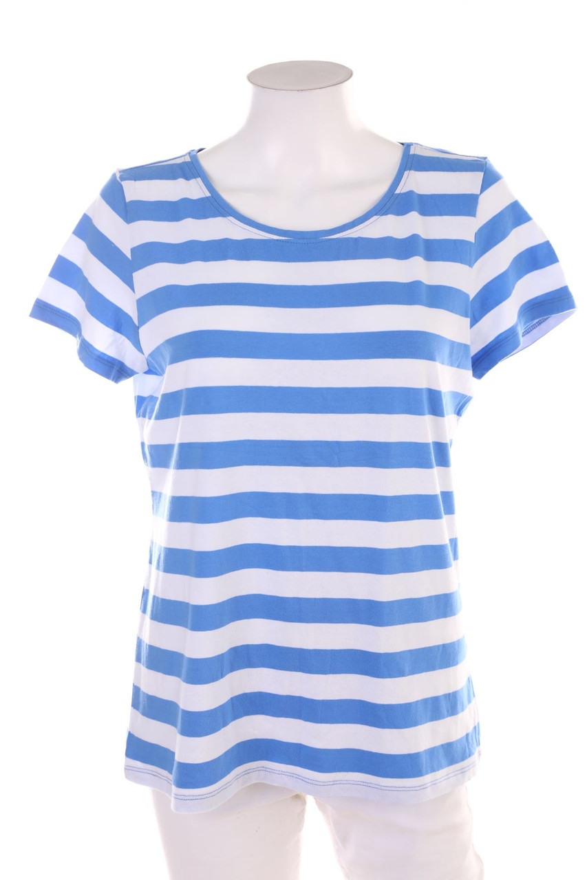 blue motion - Kurzarm-Shirt mit Streifen - M