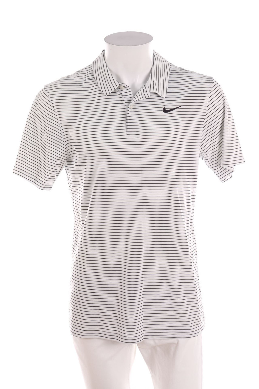 NIKE - Poloshirt mit Streifen - S