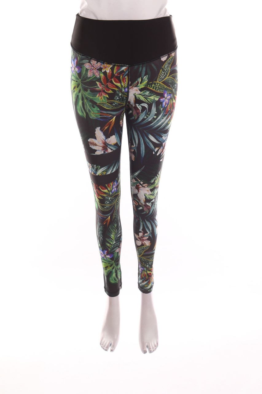 SECONDHAND - Sport-Leggings mit Blumen-Print - XL