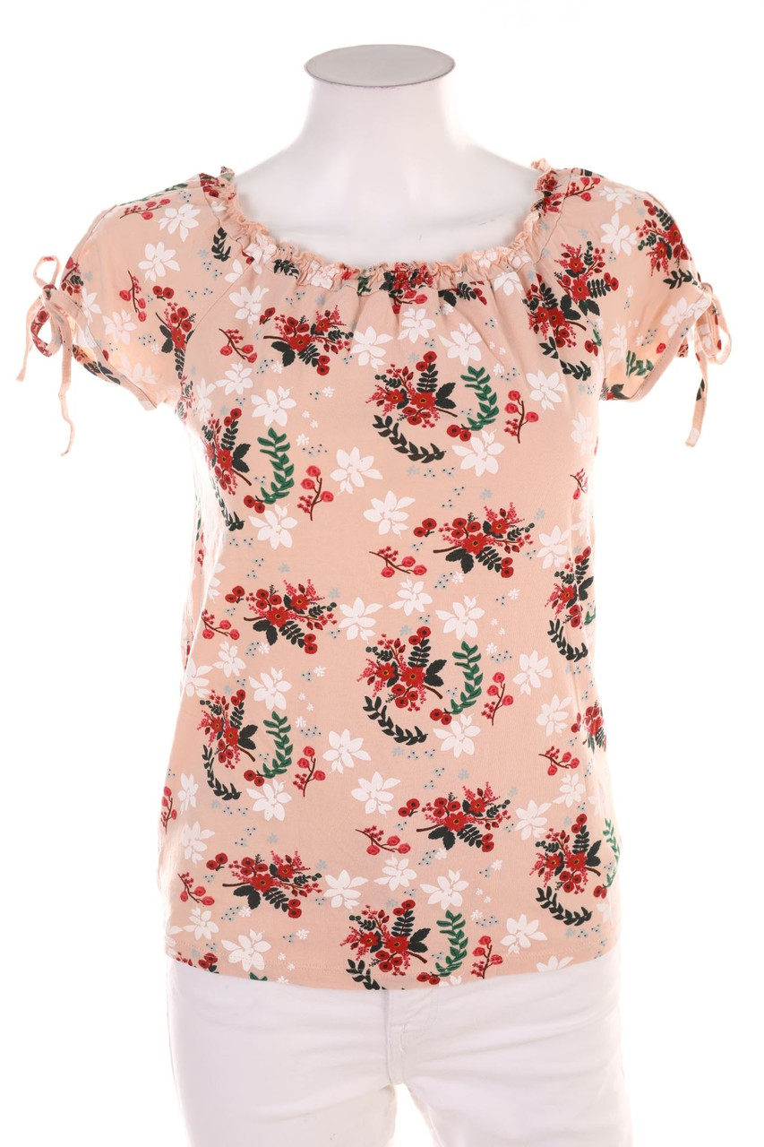orsay - Kurzarm-Shirt aus Baumwolle mit Muster - M