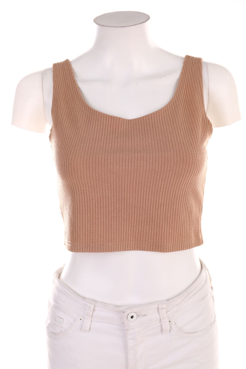 Ohne Label - Basic-Crop-Top - M
