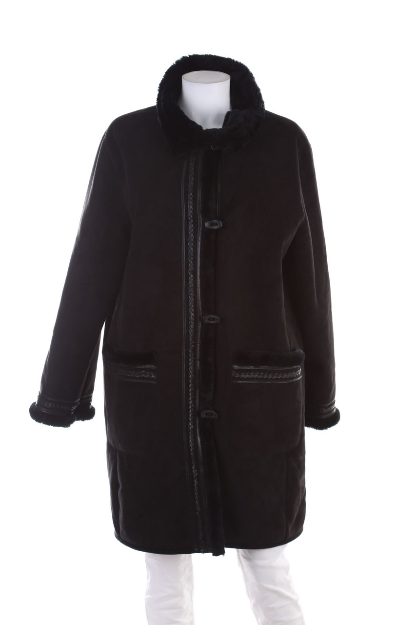 Ohne Label - Fake Fur-Mantel - XL