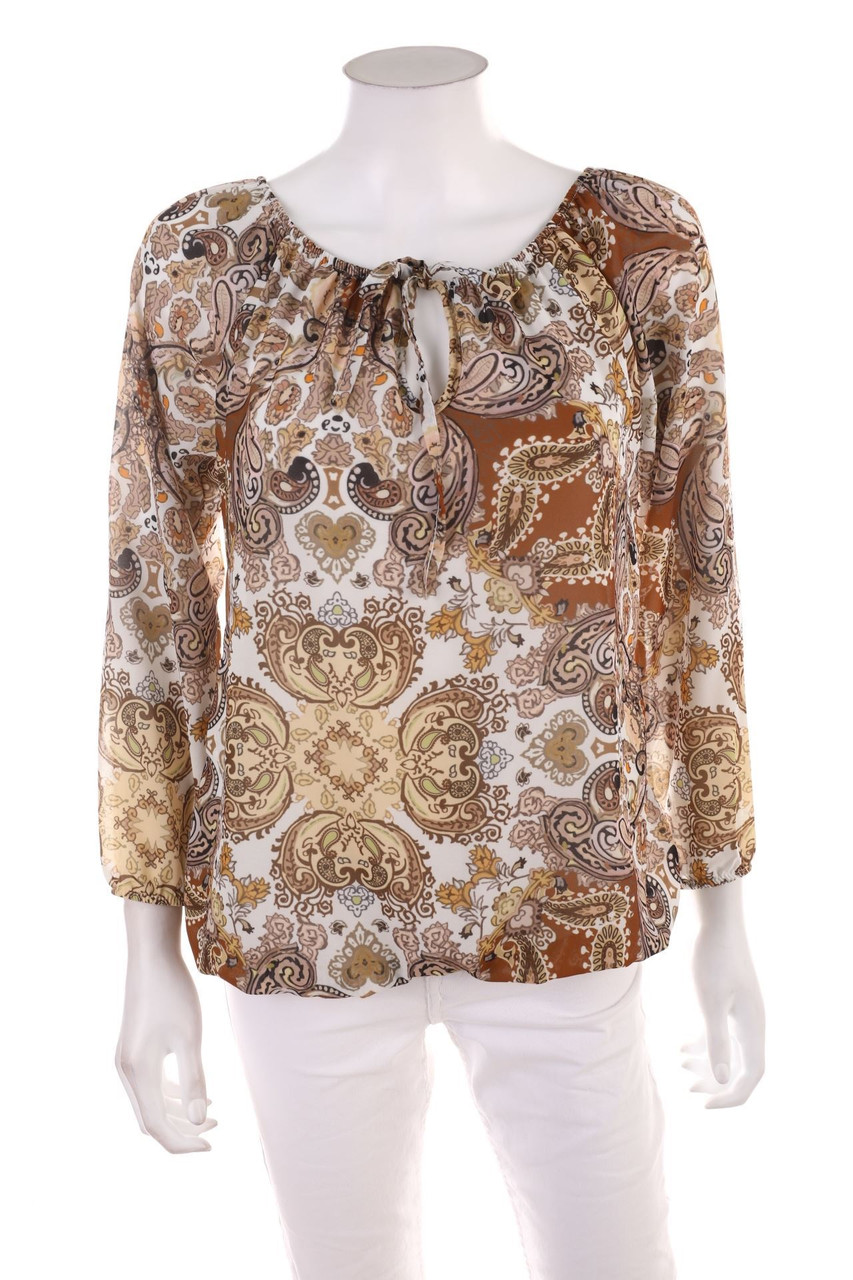 Ohne Label - Bluse mit floralem Muster - L