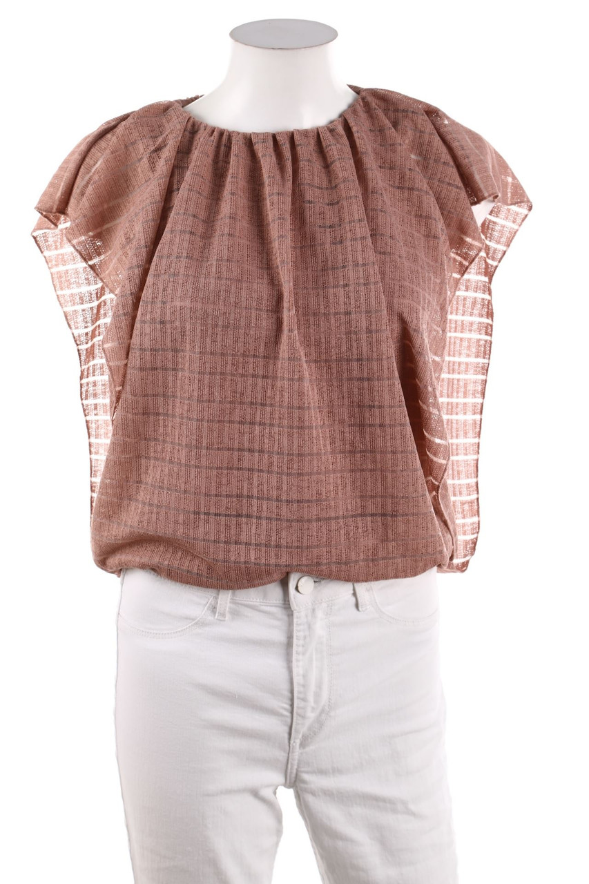 Ohne Label - Kurzarm-Bluse - M