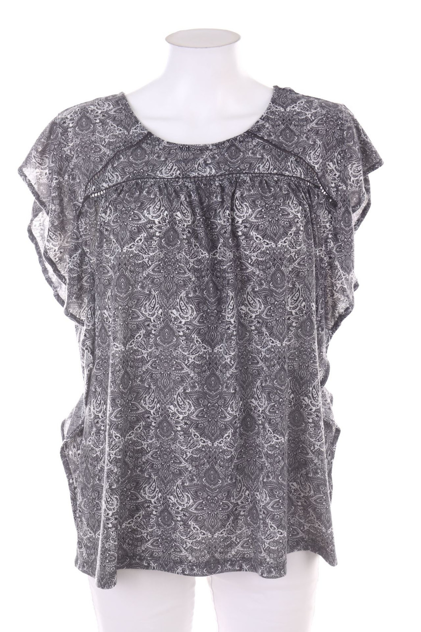 Ohne Label - Kurzarm-Bluse - M