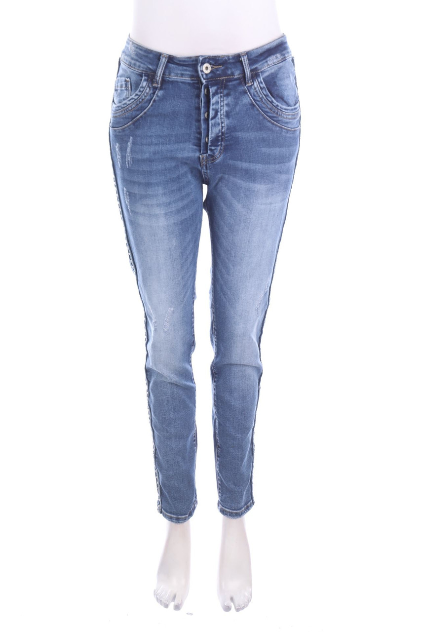Ohne Label - Used Look Skinny-Jeans - M