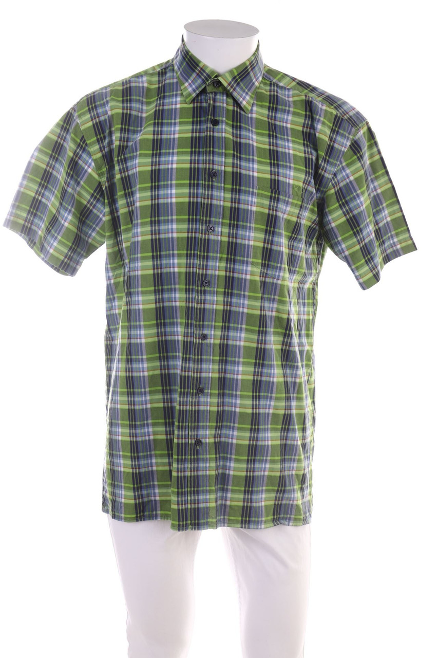 EXPLORER - Kurzarm-Hemd mit Karo-Muster - L