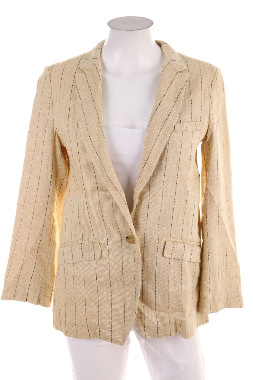 forte_forte - Blazer aus Leinen-Mix mit Streifen - XXS