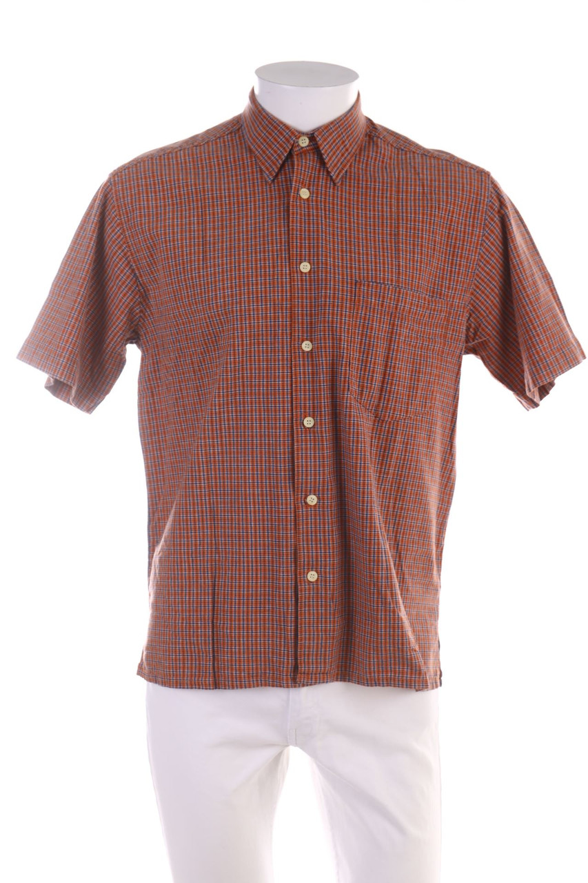 REWARD - Kurzarm-Hemd mit Karo-Muster - M