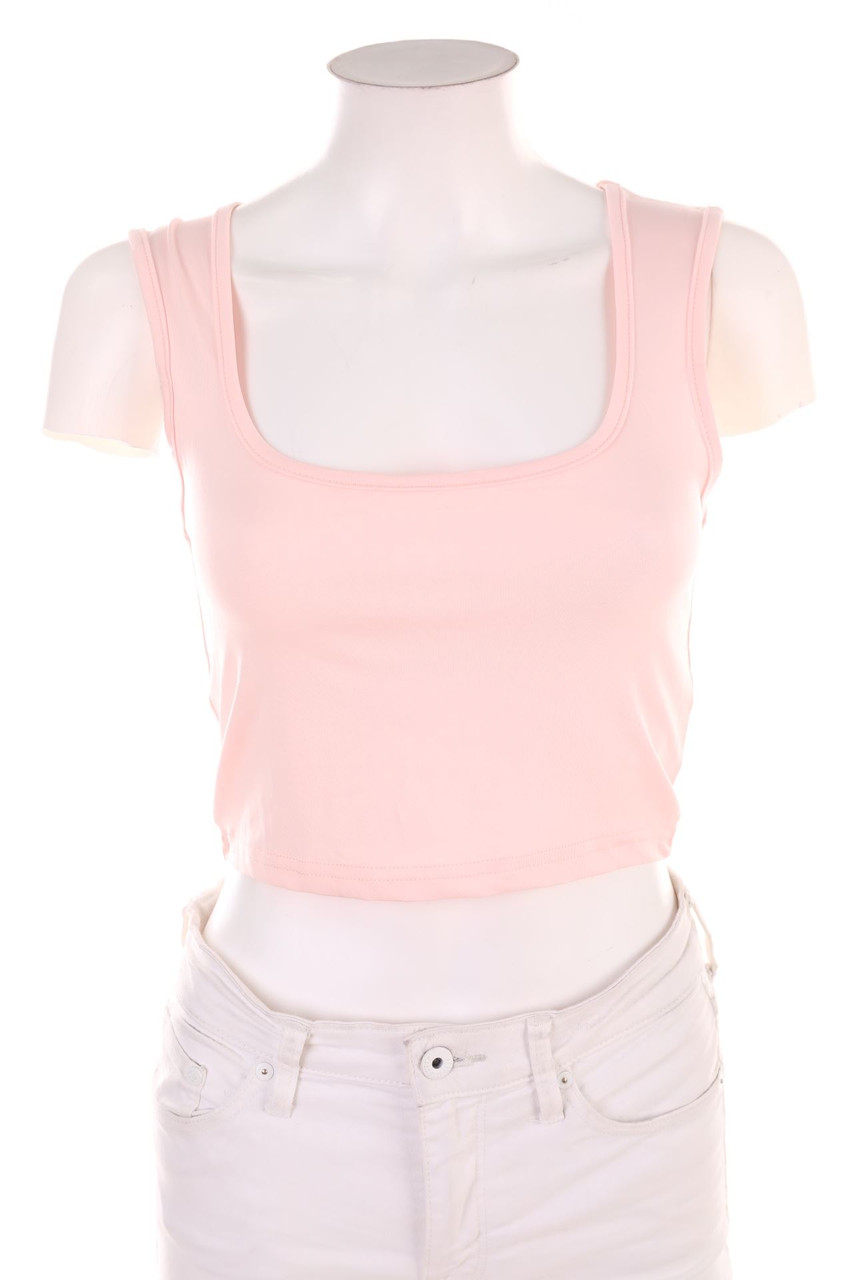 Ohne Label - Basic-Crop-Top - S