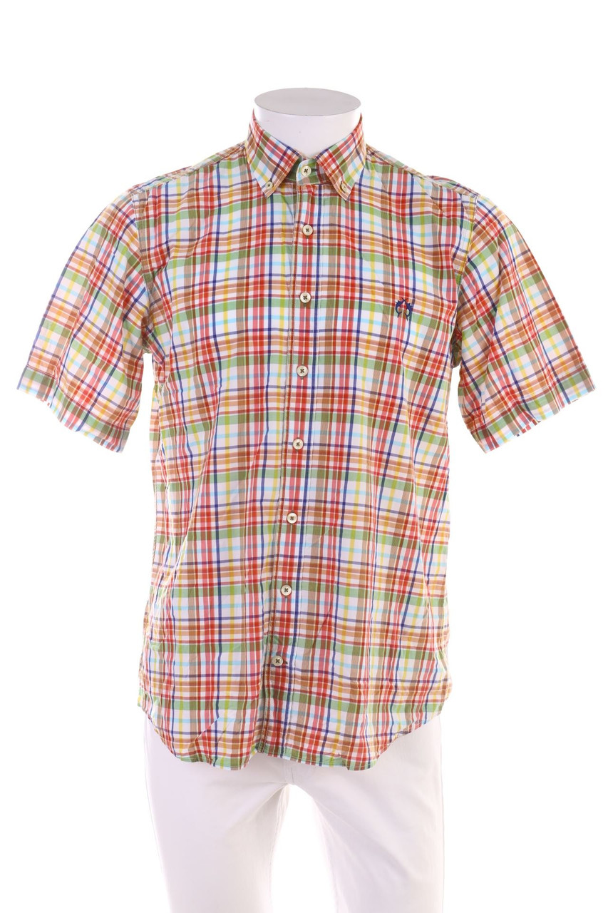 CAMPIONE - Kurzarm-Hemd mit Karo-Muster - M