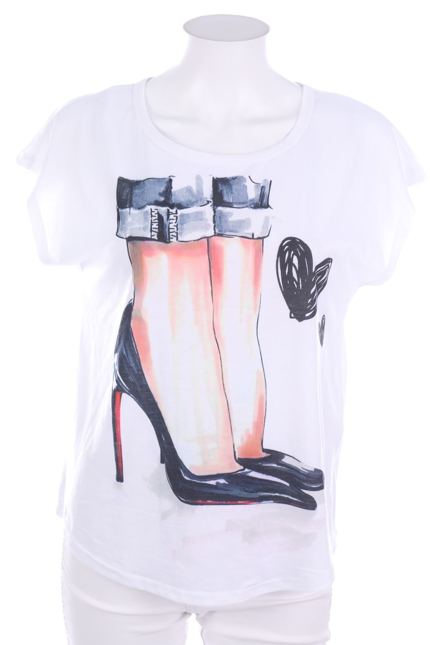 SHEIN - Shirt mit Applikationen - S