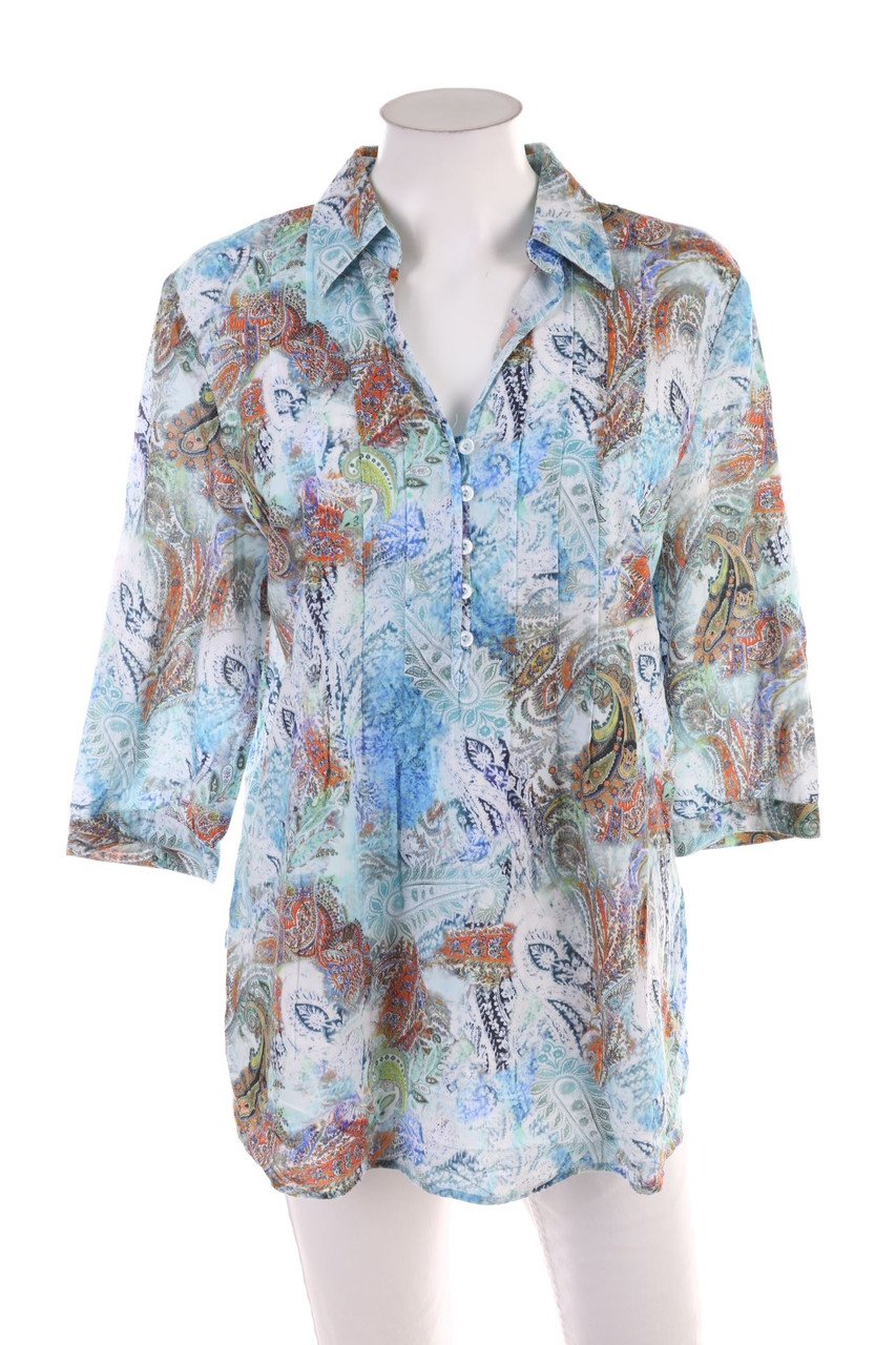 Ohne Label - Baumwoll-Bluse - XL