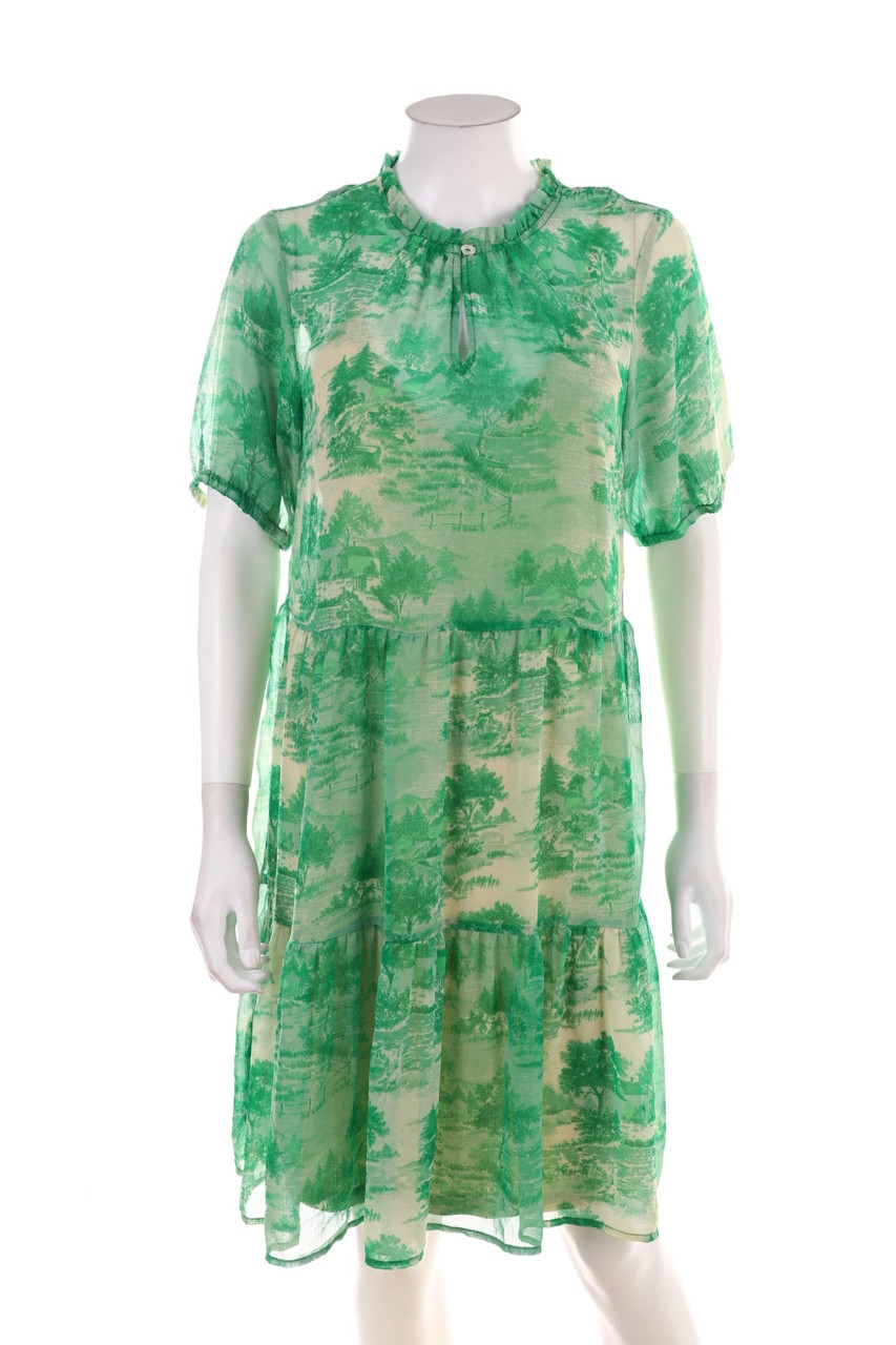 coster copenhagen - Chiffon-Kleid mit Keyhole - XS