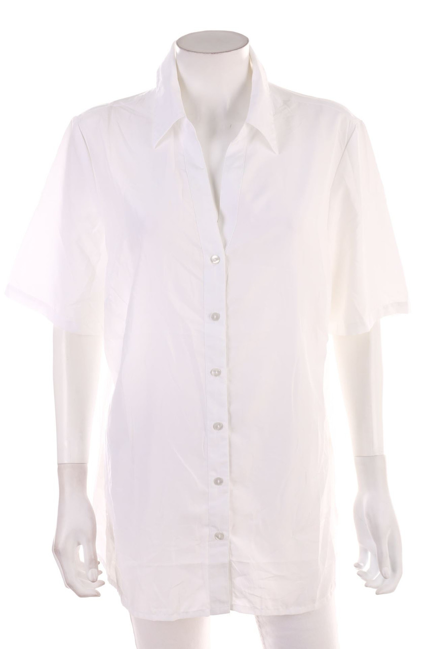 Ohne Label - Hemd-Bluse mit kurzem Ärmel - 2XL