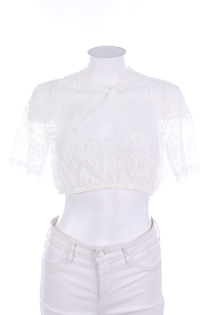 Ohne Label - Kurzarm-Bluse - M