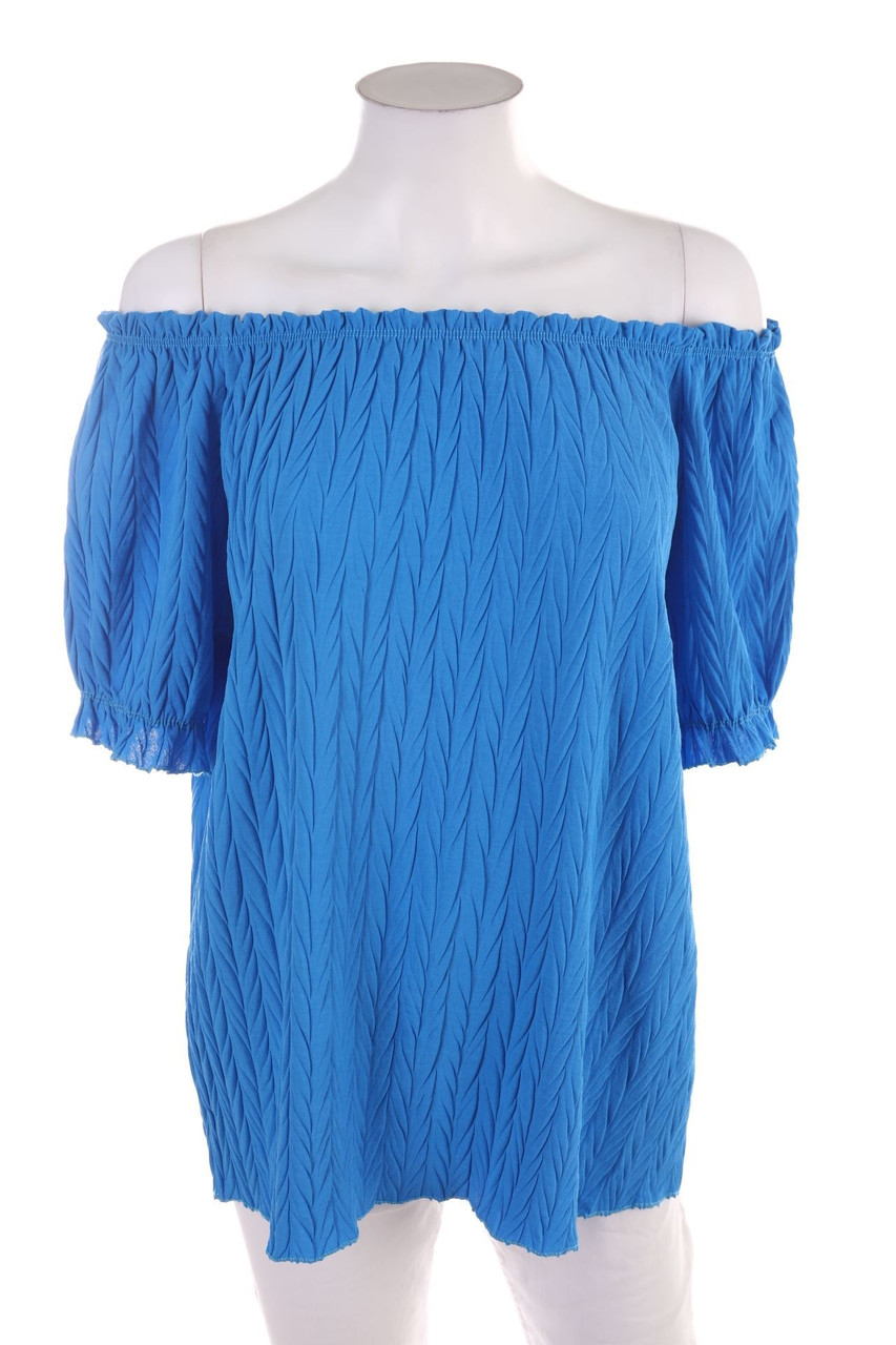 Ohne Label - Kurzarm-Bluse - D 44