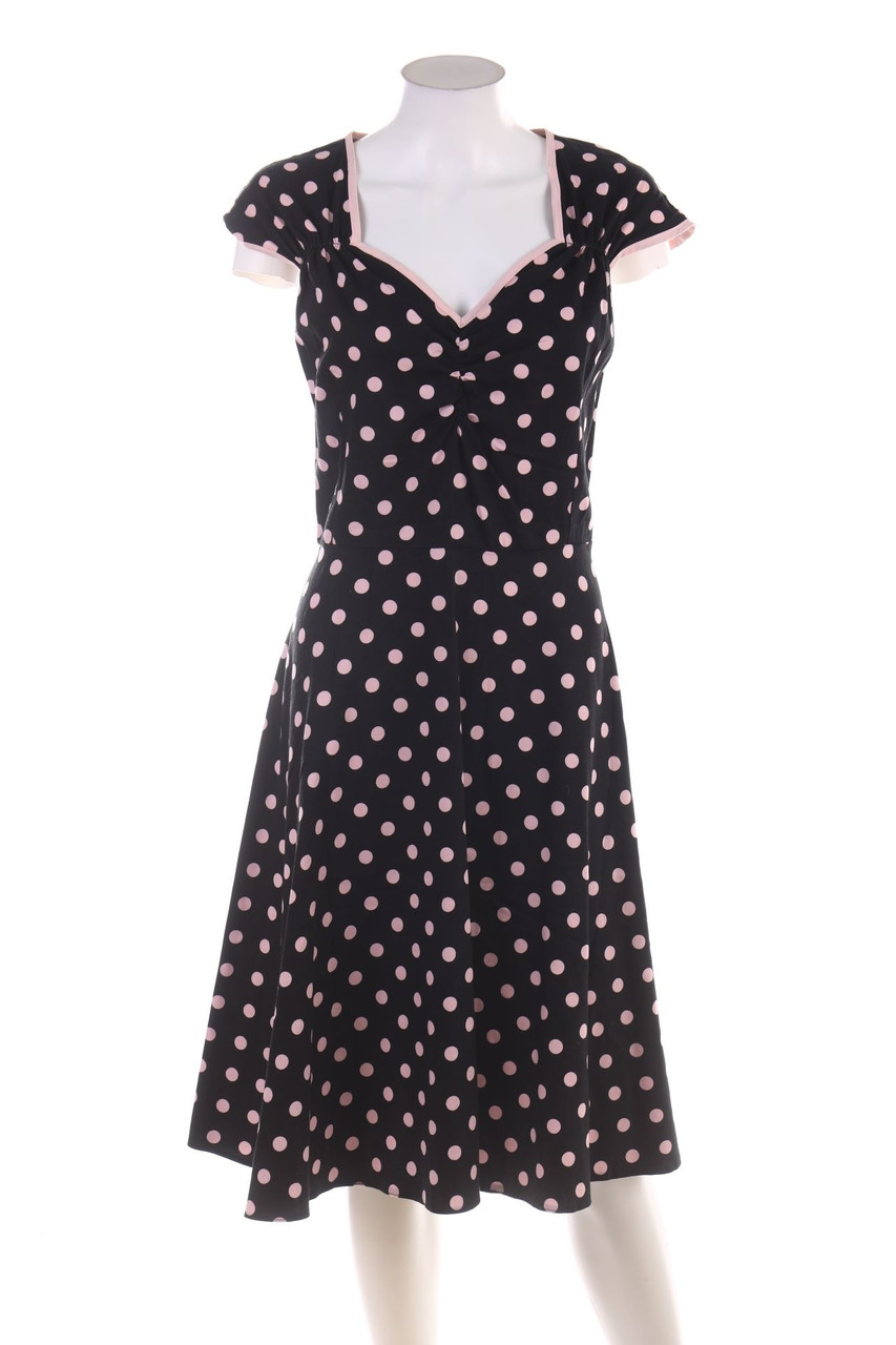 Lady Vintage - 60s-Kleid mit Polka Dots - D 44