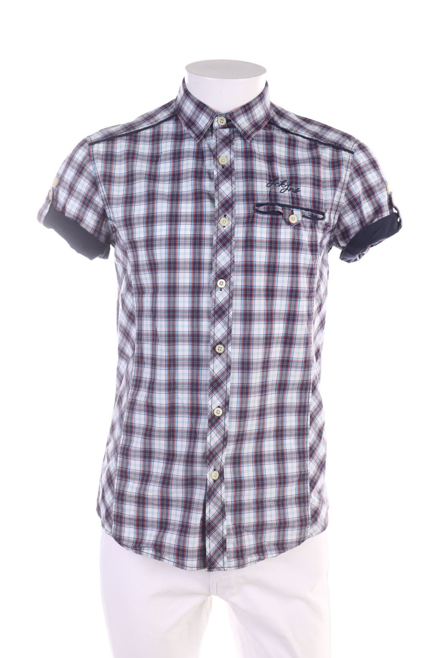 JACK & JONES - Kurzarm-Hemd mit Karo-Muster - S