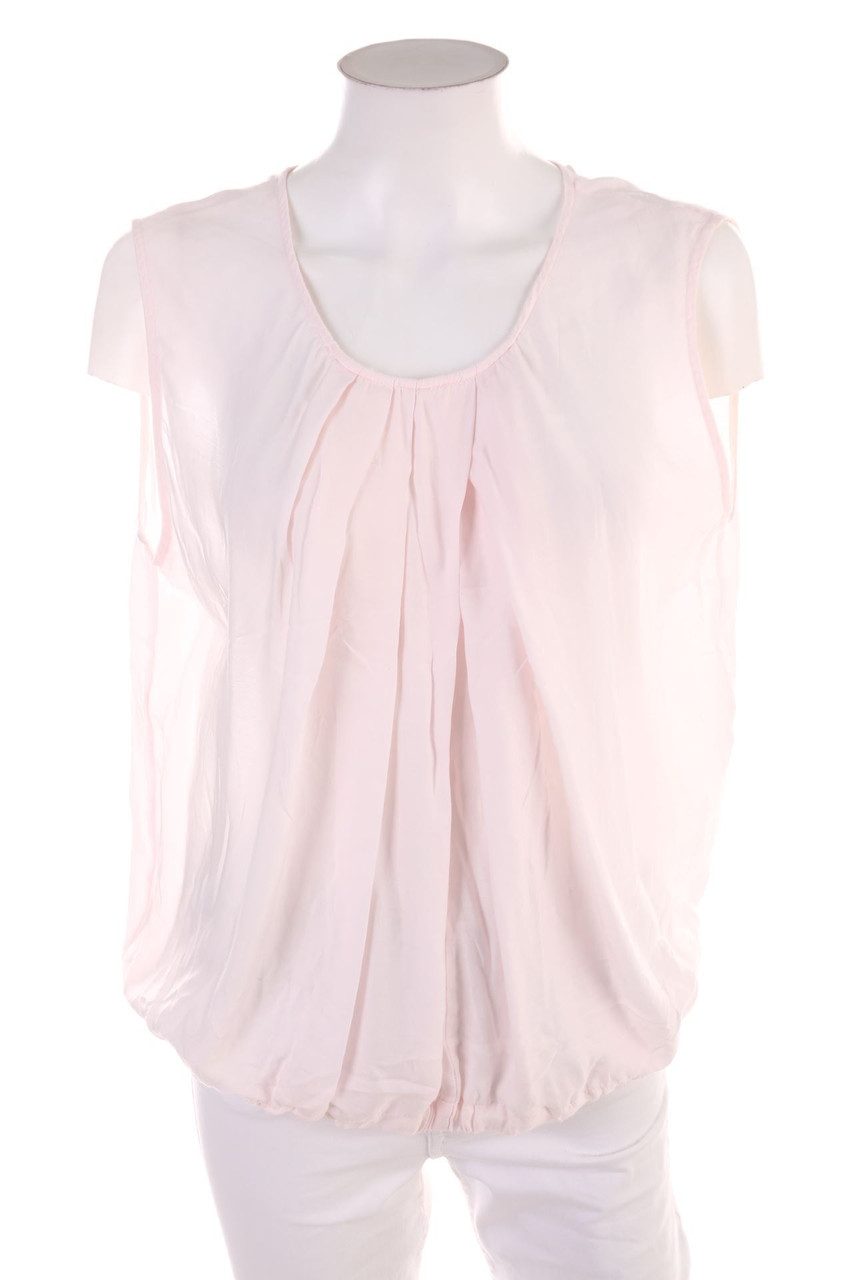 MARC AUREL - Blusentop mit Reißverschluss aus Seiden-Mischung - D 44