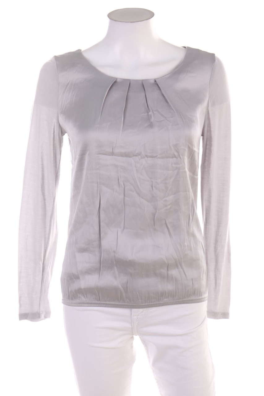 comma - Longsleeve-Shirt mit Gummizug - D 38