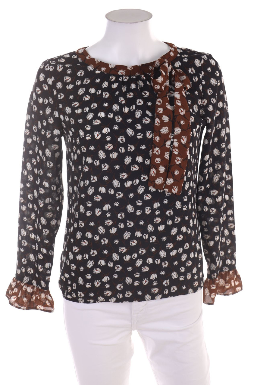 Ohne Label - Bluse mit Blumen-Print - D 36