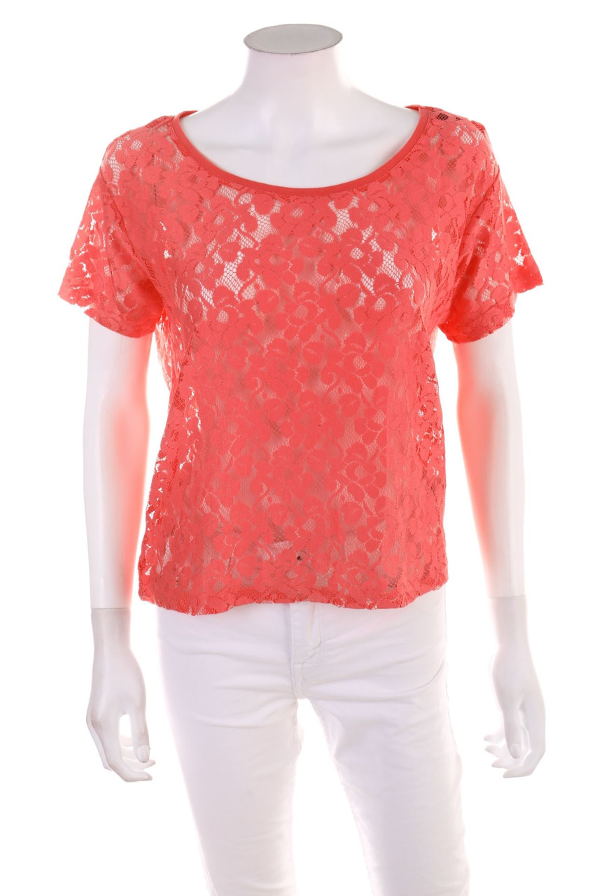 H&M - Kurzarm-Shirt aus Spitze - D 42
